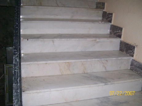 Afyon Beyaz Mermer Basamak Cilalı 900 tl/mtül - Görsel 2