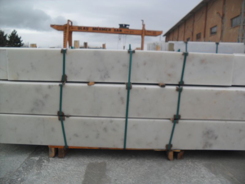 Şeker Afyon Beyaz Denizlik Mermer Cilalı m2 1100 TL /M2 - Görsel 11