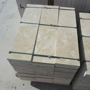 Light Traverten Döşeme Boy Serbest cilalı